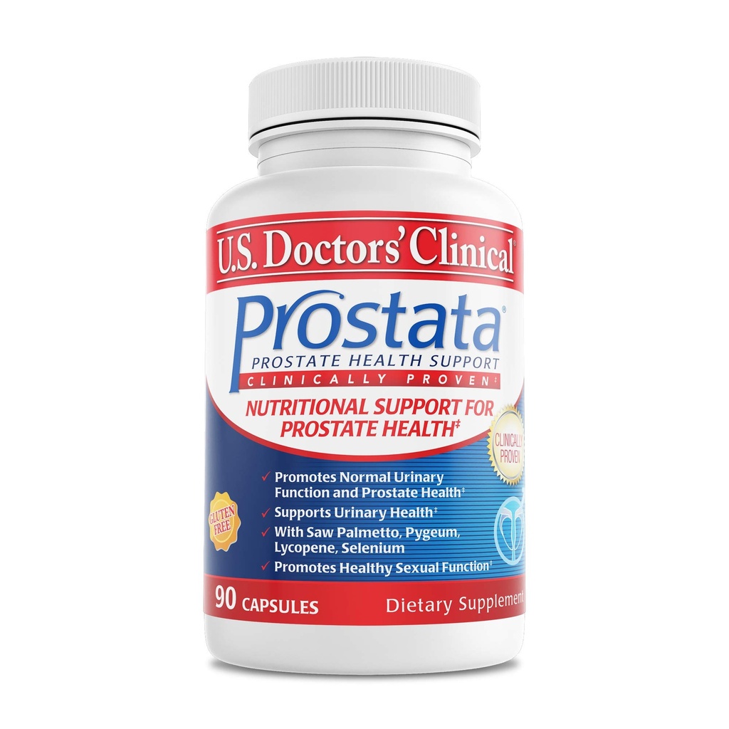 Prostata הקליני של רופאים בארה"ב - תוספת פרו-מדינה פרובאנס קלינית לגברים - תמיכה בטריטריטרית & Bladder - Saw Palmetto, E, Pumpkin Seed - ארה"ב Manufactured - 60 קפסולות