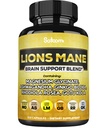 Lions Mane תוספת קפסולות עם Magnesium עם Ashwgandha Root, גינקו Biloba, Rhodiola Rosea ו Gotu Kola - 210 קפסולות טבעוניות - תמיכה בריאות המוח, חיובי Mood & ייצור אנרגיה