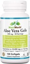 תוסף Aloe Vera (100 Softgels) 20,000mg Pure Gel Equivalency - Made with Organic Aloe Vera