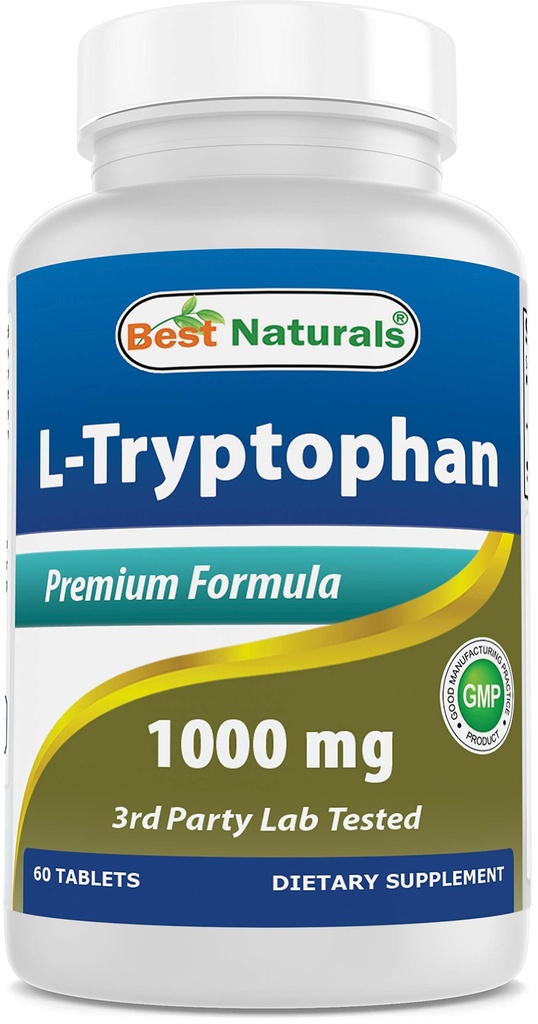 Best Naturals L-Tryptophan 1000 מ"ג 60 טבליות