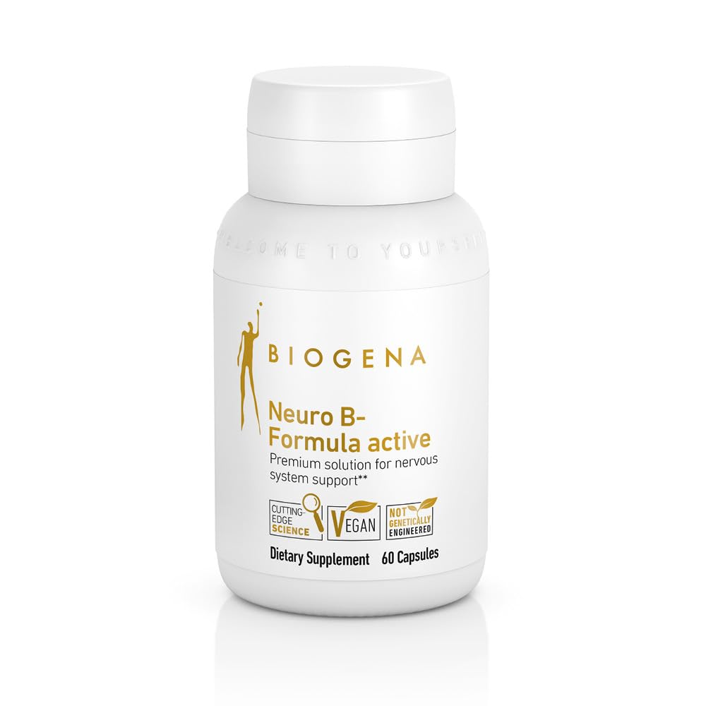 ביוגנה ויטמין B Complex כמוסות עם כל 8 b-Vitamins B1, B2, B6, B12, folate, niacin, biotin ו pantothenic Acid כדי לתמוך Psyche & Nervous System** - Neuro B-formula Active Gold Active Gold