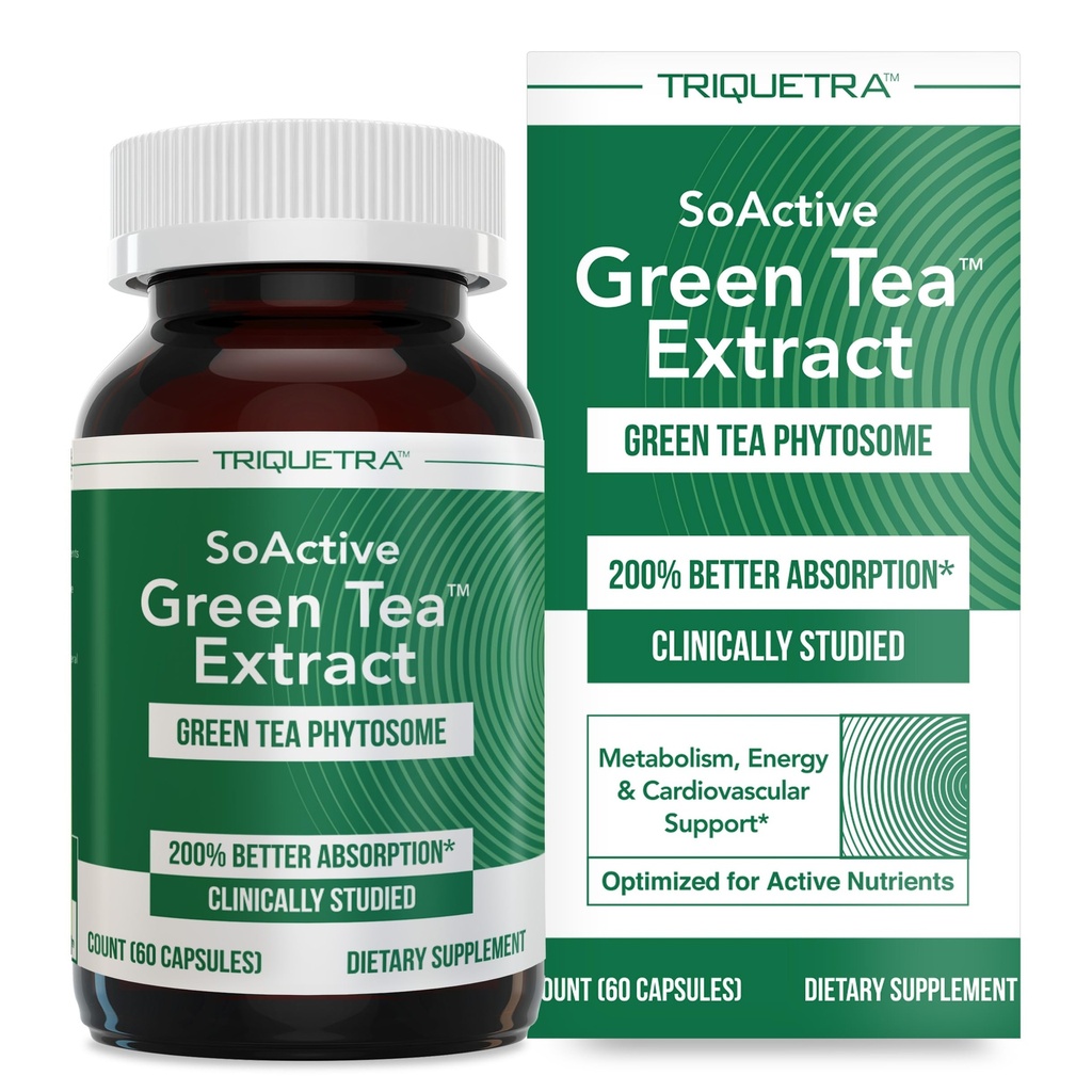 SoActive Green TeaTM לחלץ - קלינית למדת תה ירוק Phytosome - עד 200% Better Absorption & Bioavailability - קלינית אימות Dose - תמיכה מטאבוליזם וניהול משקל - 60 קפלים