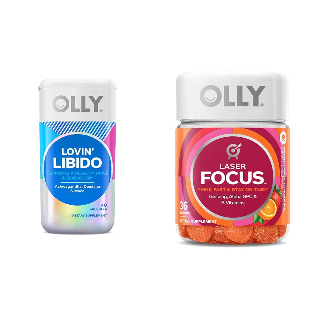 OLLY Lovin Libido קפסולות לנשים, להתמקד חניכיים לייזר עם ג'ינסנג, 36 הרוזן