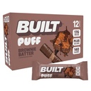 נבנה בר, Puff חלבונים Bars, Brownie Batter Puff, 17g חלבונים חטיפים, On-The-Go Bars, רק 140 קלוריות, 6g Sugar, Collagen, Gluten Free, 12 Count