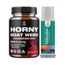 Bundle of Hory Goat Weed for Men - תוספת כוח אדם תוספת תוספת תוסף, ו Lidocaine Desensitizing Topical Spray Climax Control for Longer Lasting Performance - Boost Endurance and Sta Fast Acting