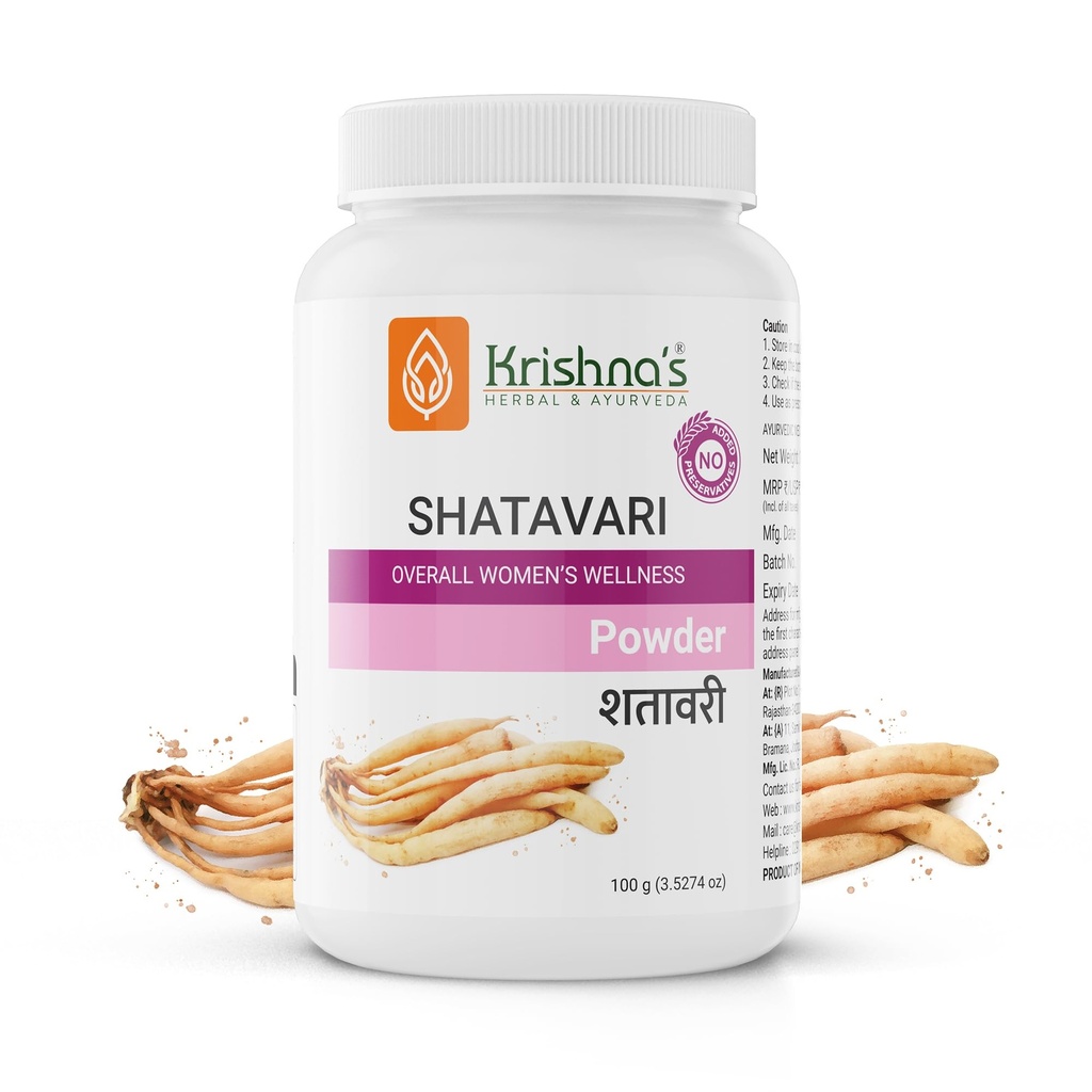 Krishna's Shatavari Powder - 100 g | Shatawari | Shatavar