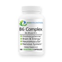 ויטמין B6 מורכב ויטמין B6, B9 Folate, B12 Methylcobalamin תומך Cardiovascular, Neuromuscular, Nervous System, Homocysteine, Energy, Blood Cell & Bone Health 100s