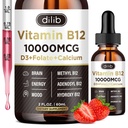 ויטמין B12 נוזל טיפות sublingual 10000 mcg, 3 B-12 מורכב תוסף, Methyl & Methylcobalamin Band for Women & Men, Mood & Energy Booster, Methylated B 12 עבור Metabolism & בריאות תמיכה תמיכה תמיכה