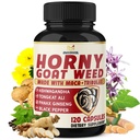 BMVINVOL Hory Goat Weed for Men and Women with Maca, Tribulus, Ginseng, Ashwagandha, Tongkat Ali - 120 קפסולות ל-4 חודשים אספקה