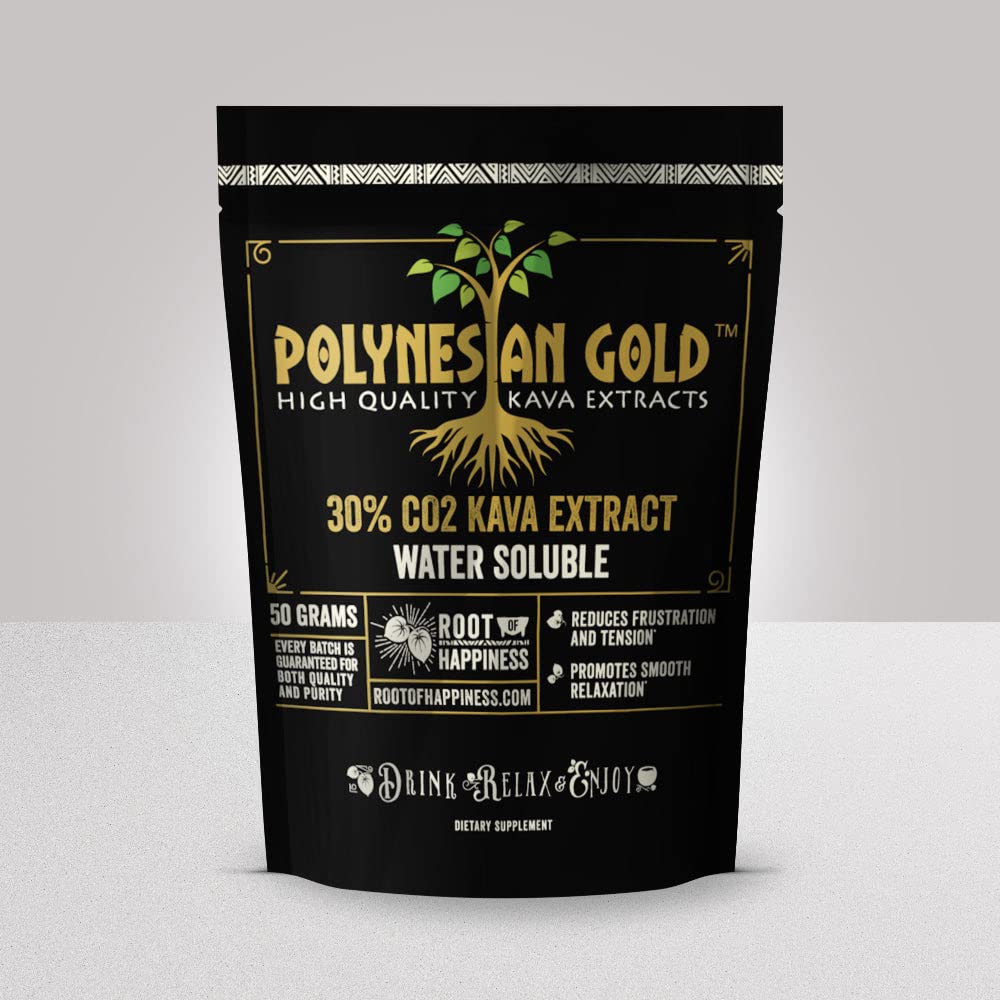 פולינזיה GoldTM Water Soluble Co2 Kava Extract - 50g Bag