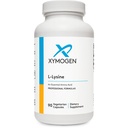 XYMOgen L-Lysine 1000 מ"ג קפסולות - Amino Acid תוסף לתמיכה Synthesis of Collagen, מספק איזון לצריכה גבוהה של Arginine (90 קפסולות)