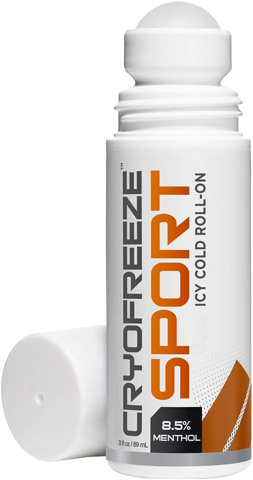 OMAX CryoFreeze Menthol Roll On, Arthritis, Back, Muscle & Joint Made בארה"ב (3 oz)