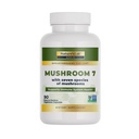 המעבדה של הטבע Mushroom 7 אורגני בלנדר - היתרונות של מערכת החיסון, תפקוד תאים ו אנדורנס - 90 קפסולות (45 משרתים)