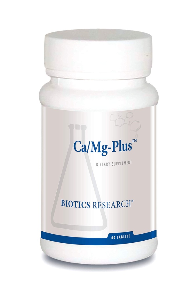 Biotics Research CaMg-Plus Calcium Magnesium תוסף עם Parathyroid, Aids in Bone and Dental Health, כאבי שרירים, תמיכה Cardiovascular Health, Thyroid Support 60 טבליות