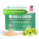 Amla אבקה & Green Tea Superfood תוסף, 20x Ultra ריכוז Amla, תמיכה אנטי-חמצן, מיוצר עם תה אוונג ו Joozberries ההודי, אורגני, טבעוני, קלאסי פלאמור, 30 משרתים.