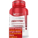 Herbtonics טסטוסטרון תמיכה לגברים - Panax גינזנג & Tribulus Terrestris - תומך באנרגיה בריאה, כוח וסטמינה - 60 קפסולות טבעוניות