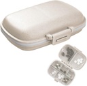 1Pack Travel Pill מארגנת, 8 השוואתיות ב- Portable Pill Case, Small Pill Box for Pocket Purse Portable Medicine Container Beige