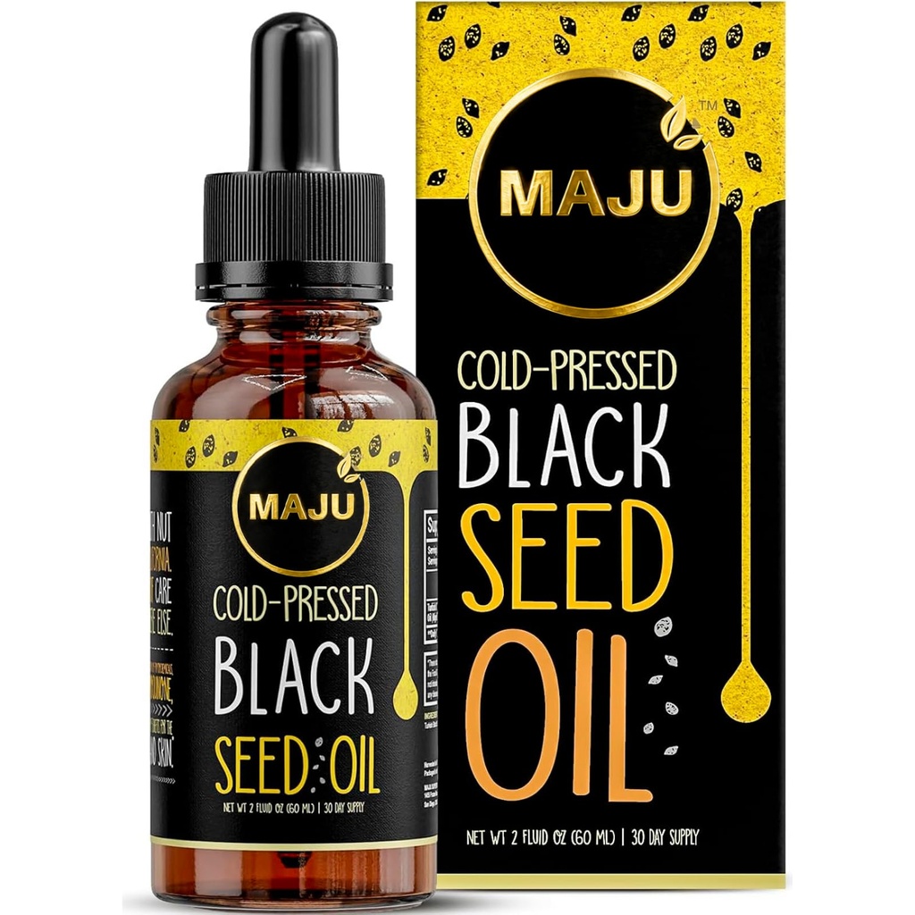מגנזיוםu Superfoods Black Seed Oil - 3 פעמים TQ, Cold-Pressed, Travel Size, 100% טורקי Black Cumin Seed שמן, נוזל שחור, בקבוק זכוכית, 2 Oz