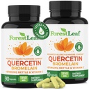 ForestLeaf Quercetin עם Bromelain - 1350 מ"ג בלגן עם ויטמין C & Sting Nettle, מתקדם Quercetin 500 מ"ג תוספת, non-GMO Gluten חינם, טבעי Immune & Respiratory פונקציונלי 180 Veggie קפסולות