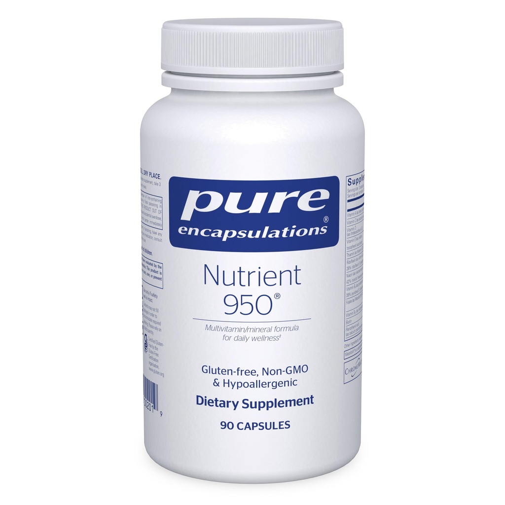 Encapsulations Pure Acent 950 | Multivitamin מינרלים תוספת לתמיכה בתפקודים פיזיולוגיים וסגנון חיים בריא * 90 קפסולות