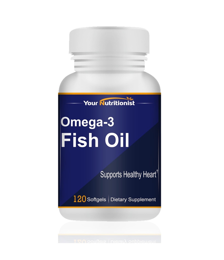 Omega-3 Fish Oil 1000mg, Heart Health, 120 softgels