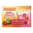 אקסן-C 1000 מ"ג ויטמין C Immune אבקת סטרוברי קיווי 30CT כולל Zinc, Manganese, 7 B ויטמינים ואלקטרוליטים עבור חזרה לבית הספר Essentials
