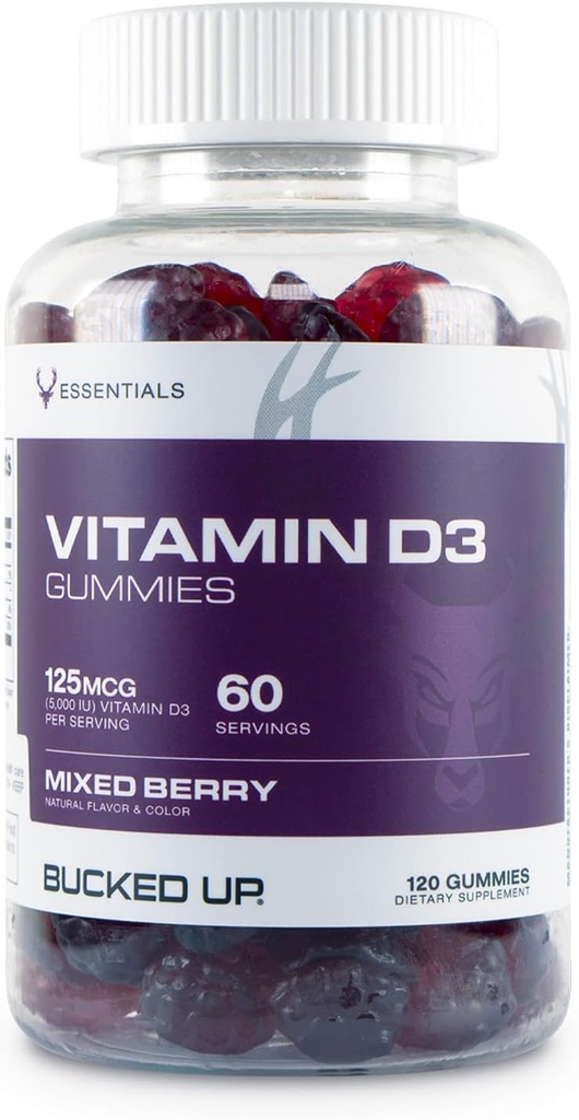 ויטמין D3 125mcg, 120 חניכיים - Essentials