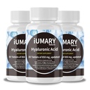 תוספי Hyaluronic Acid, 850mg High Bioavailable Dietary Hyaluronic Acid - תמיכה משותפת מתקדמת עם hydrolyzed Collagen, Turmeric, Glu-cosamine, MSM, ויטמין C - 30 טבליות (Pack של 3)
