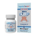 מקור גבוה של Kid's Sleep Clean Melts - Premium Sleep Supplement for Children - מכיל Melatonin, L-theanine & GABA - פחות סוכר - non-GMO, Gluten-Free - 90 מיקרוLingual Instant-Dissolve מלטס