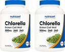תוספי מזון chlorella כמוסות (2 בקבוקים) 500 מ"ג, 240 קפסולות Per בקבוק