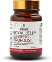 Bee and You Royal Jelly with גיינסנג Tablet, פרפוליס פלט, 60ct, 100% מזון סופר טבעי, Ultra Pure, Immune תמיכה תוספת, אנטי-חמצן, Keto, Paleo, Gluten-Free