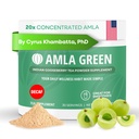 Amla אבקה & Decaf Green Tea Superfood תוסף, 20x Ultra ריכוז Amla, Antioxidant Support, Made with Oolong Tea and Indian Gooseberries, אורגני, טבעוני, Decaf, 30 משרתים