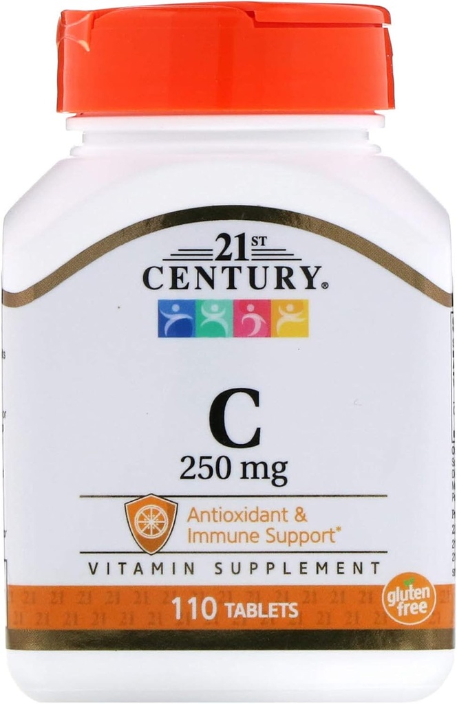 21st Century C 250 מ"ג טבליות, 110-Count (Pack of 2)