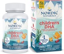 Nordic Naturals Children's DHA, Strawberry - 360 Mini Chewable Soft Gels לילדים - 250 מ"ג אומגה 3 עם EPA & DHA - Brain Development & Function - Non-GMO - 90 משרתים