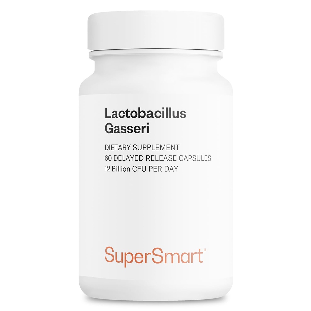 סופר חכם - Lactobacillus Gasseri 12 מיליארד CFU ליום - תוספת פרוביוטית | Non-GMO & Gluten Free - 60 קפסולות DR (Delayed Release)