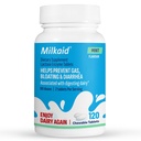 Milkaid Lactase Enzyme Chewable Tablets עבור Lactose Intolerance הקלה | מניעת גז, Bloating & Diarrhea | Fast Acting Milk Digestive תוסף (120 טבליות, Mint)