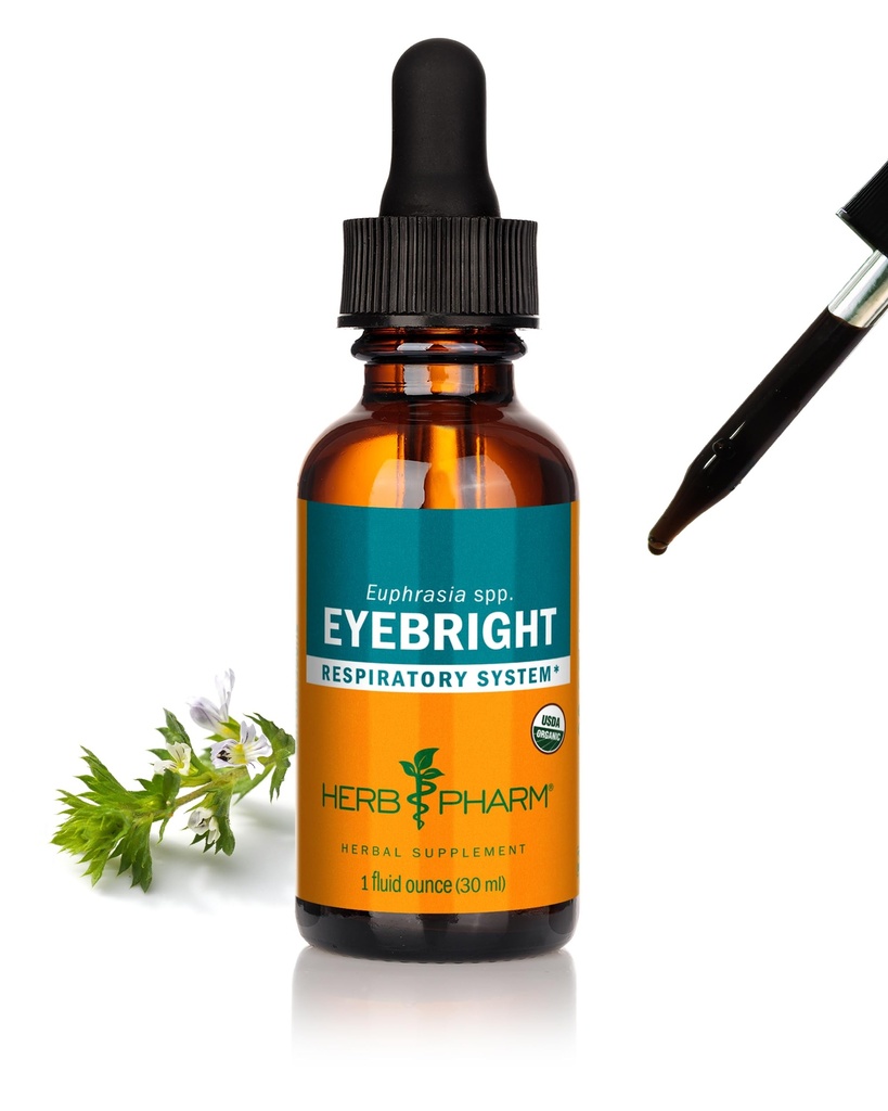Herb Pharm מוסמך אורגני עין ימין לחלץ תמיכה מערכת הנשימה - 1 Ounce, ברור ברור