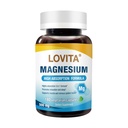Lovita Triple Magnesium מורכב 500 מ"ג, Absorption גבוה ופוטנטיות פורמולה, Glycinate, Citrate & Oxide, תמיכה בשינה, הקלה, לב, עצבנות ובריאות העצם, 180 קפסולות טבעוניות