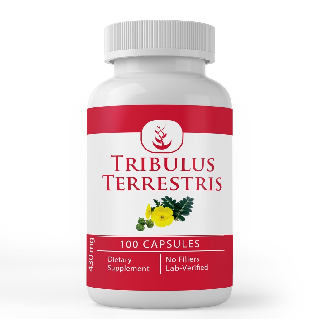 טריבולוס Terrestris (100 קפסולות) Always Pure, No Additives Or Fillers, Lab מאומתת