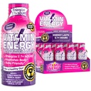 ויטמין אנרגיה Mood+ Energy Shot - Tropical Berry - 100% DV B-Vitamins & 260 מ"ג צמחי מבוסס קפאין - Zero Calories, Sugar-Free, Vegan, Non-GMO - Mood & Energy Support - 1.83 floz, 12-Pack Calories, Sugar-Free, Vegan, Non-GMO - Mood & Energy Support - 1.83 floz, 12-Pack