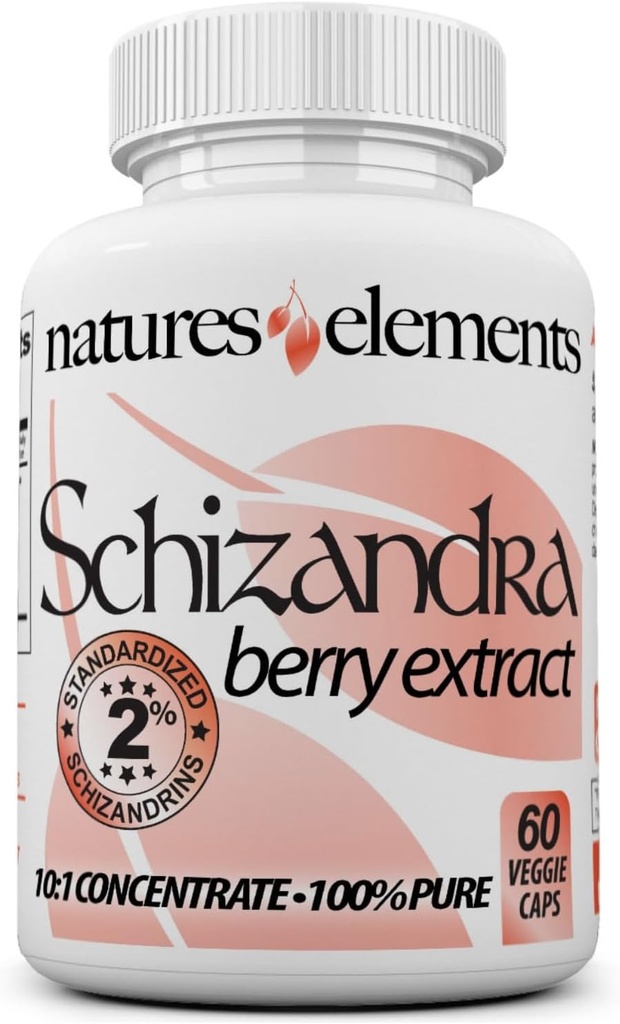Schizandra ברי פלט - 10:1 סטנדרטי לחלץ עם 2% Schizandrins - 1000 מ"ג פרי המשרת - 60 ווגי קפסולות - non-GMO, Gluten-Free - סיני מסורתי Herb
