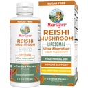 MaryRuth Organics Reishi Vegan Mushroom | Ultra Absorption Liposomal | Immune Support with 200 מ"ג Beta-Glucans, Vegan | Full Spectrum Reishi Mushrooms Fruiting Body