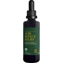 Global Healing Acid Reflux סיוע אורגני נוזלי W / Slippery Elm - עוזר תחילת Stomach, Heartburn, Indigestion - תומך בהגנה של הגוף מפני בעיות עיכול - 2 Fl oz