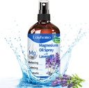 Magnesium Oil Spray for Sleep,Pure Magnesium for Feet, Soothing Sore Muscles &laxing,Pain,Ultra Concentration with Lavender-200ML