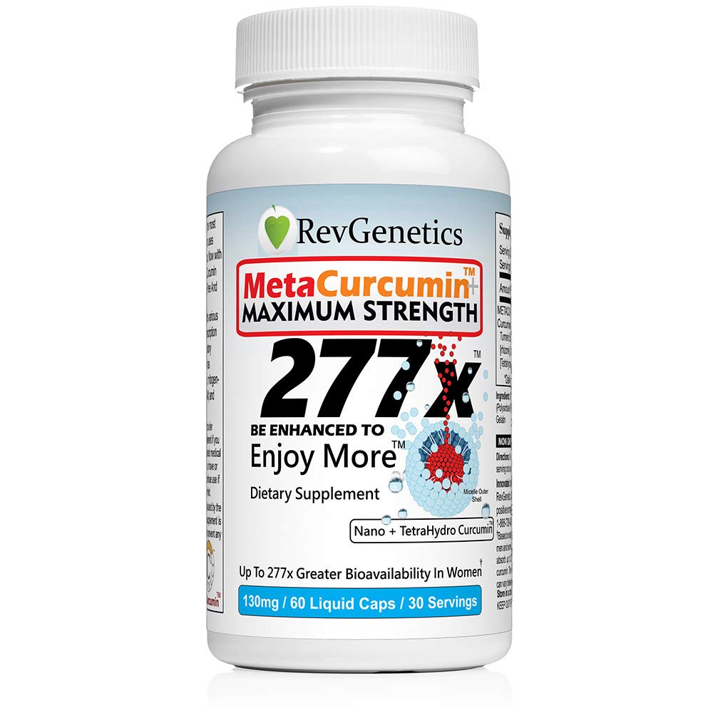 ReVgenETICS MetaCurcumin 277x Super Curcumin + TetraHydroCurcumin (60 קפסולות נוזליות)
