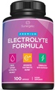 Premium Electrolyte כמוסות - תמיכה עבור Keto, Low Carb, Rehydration & Recovery - טבליות החלפת אלקטרוליט - כולל מלחים אלקטרוליטיים, מגנזיום, סודיום, פוטאסום - 100 קפסולות