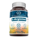 L-Arginine 1000 Mg 120 טבליות דיאטה - תמיכה בריאות Cardiovascular - תומך פונקציות מערכת החיסון - מקדם דם Circulation