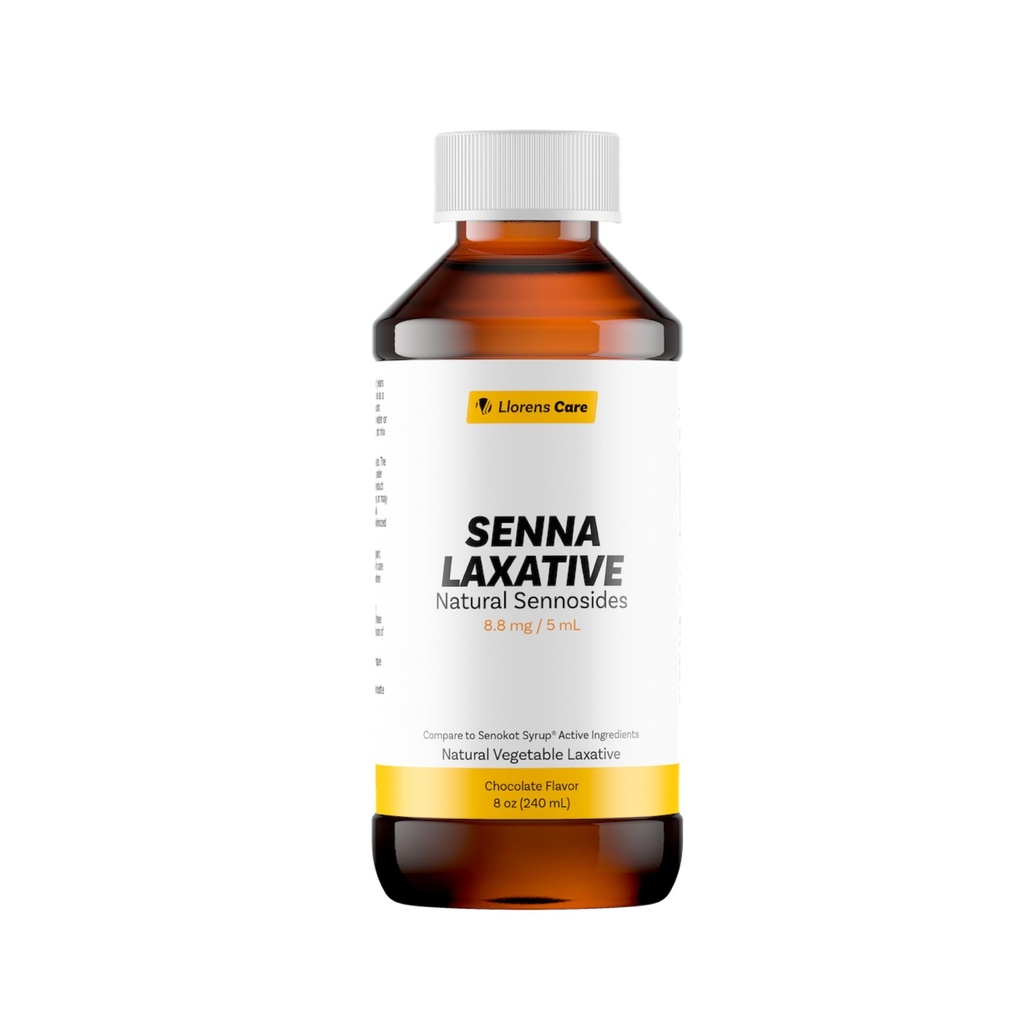 Senna נוזל Sennosides Senna Laxative על ידי Llorens Care 8.8 מ"ג. 5 mL. מיוצר על ידי Natural Sennosides. הקלה חיצונית לקסטיבית ומספקת הקלה. סינה סירופ