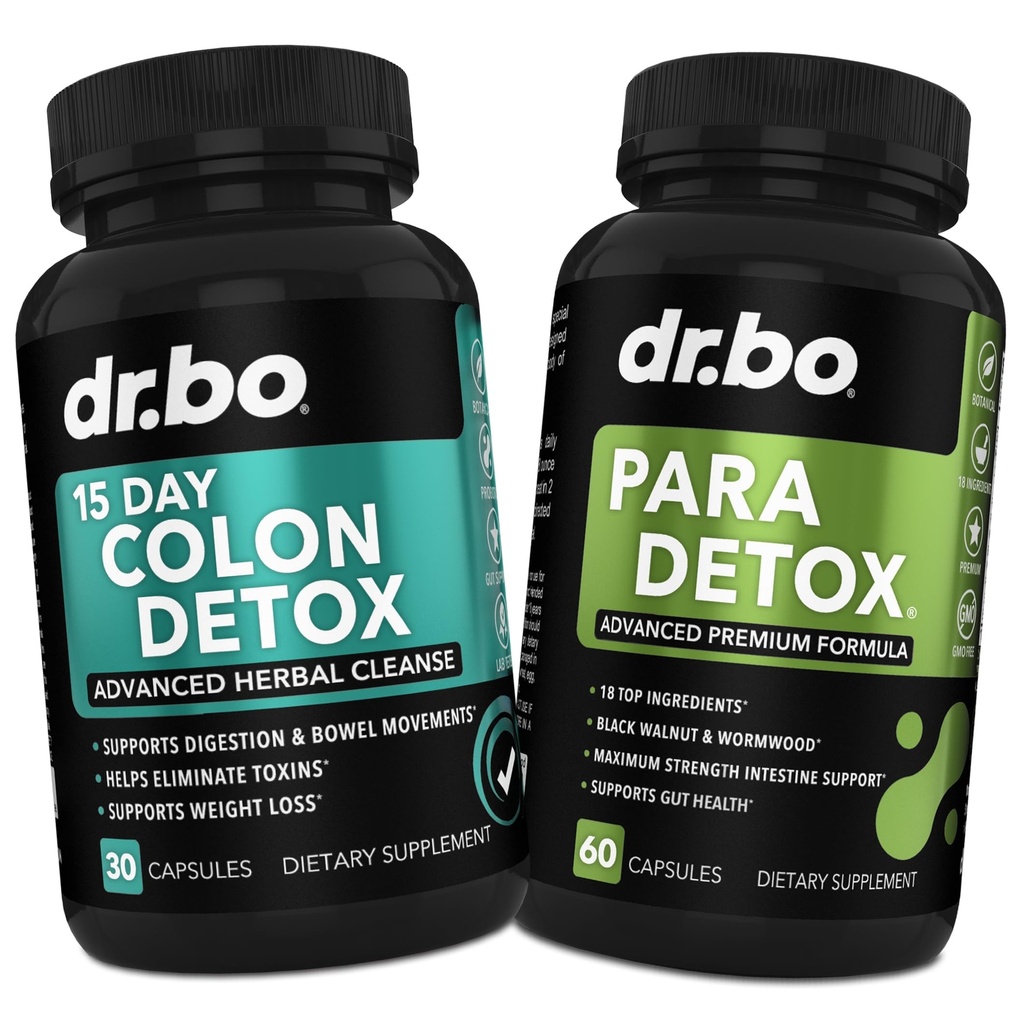 קולון ניקוי Detox & Intestinal תוסף - 15 יום קולון גלולות עם פרוביוטיקה, Wormwood, Black Walnut, Psyllium, Aloe Complex - תנועות Bowel עבור Stomach Bloating Gut תמיכה