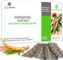 QG הקבוצה גיינסנג לחלץ & Licorice שורש לחלץ עם ויטמין C (80 טבליות - 210 מ"ג כל) תוספת תזונתית לגברים ונשים